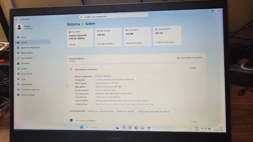 Samsung Book Celeron 4 GB SSD 480GB - Foto 2