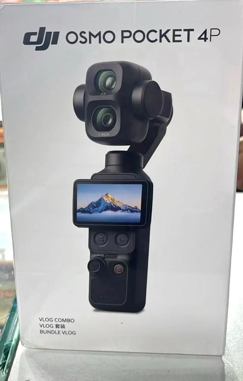 DJI Osmo Pocket 4P Vlog Combo Câmera Vlog de Lente Dupla