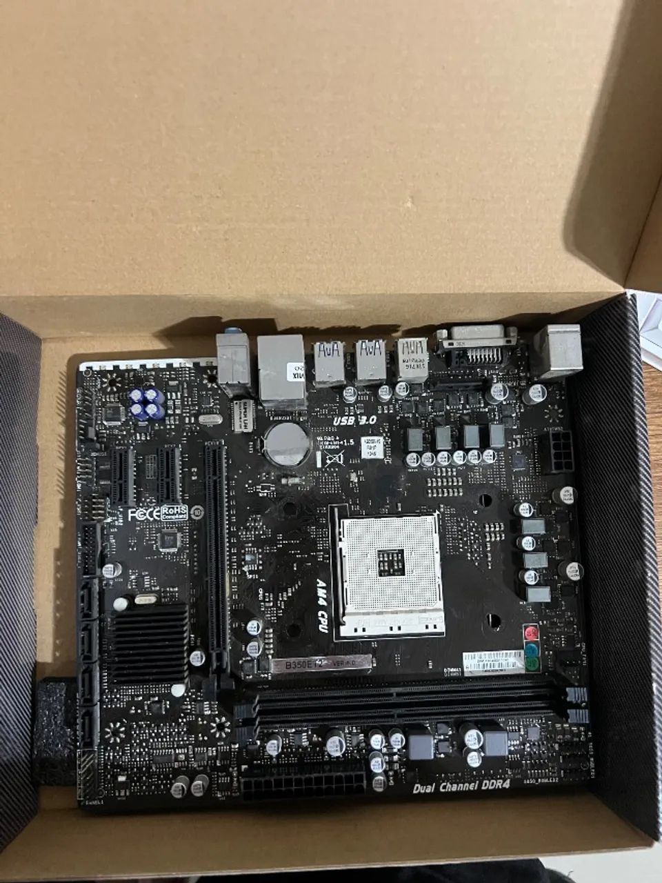 Processador ryzen 5 3600 + placa mãe b350et2 - Foto 5