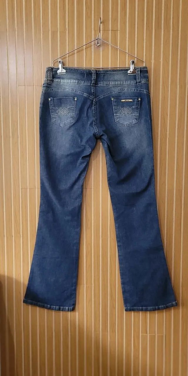 Calça jeans feminina flare tam 46 - Foto 2