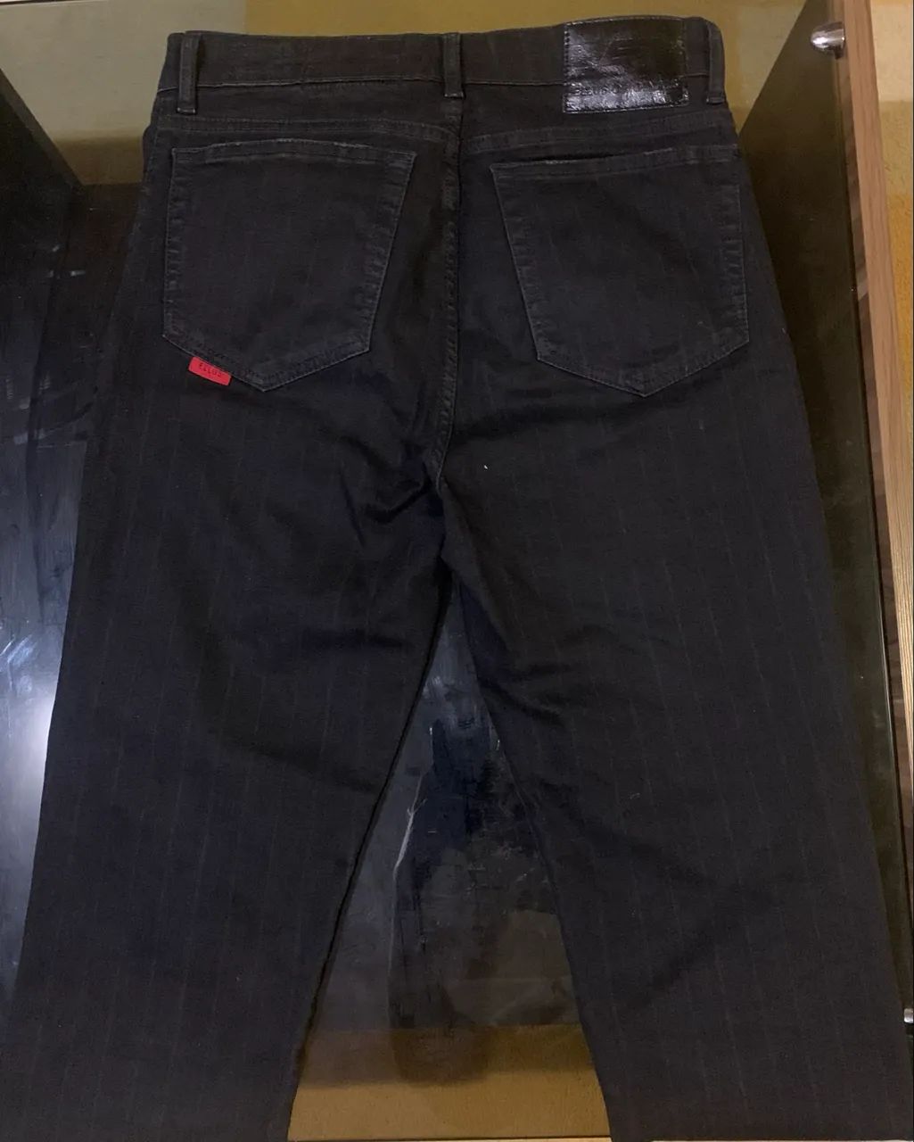 Calça Reta Preta Ellus - n. 38 - Foto 4
