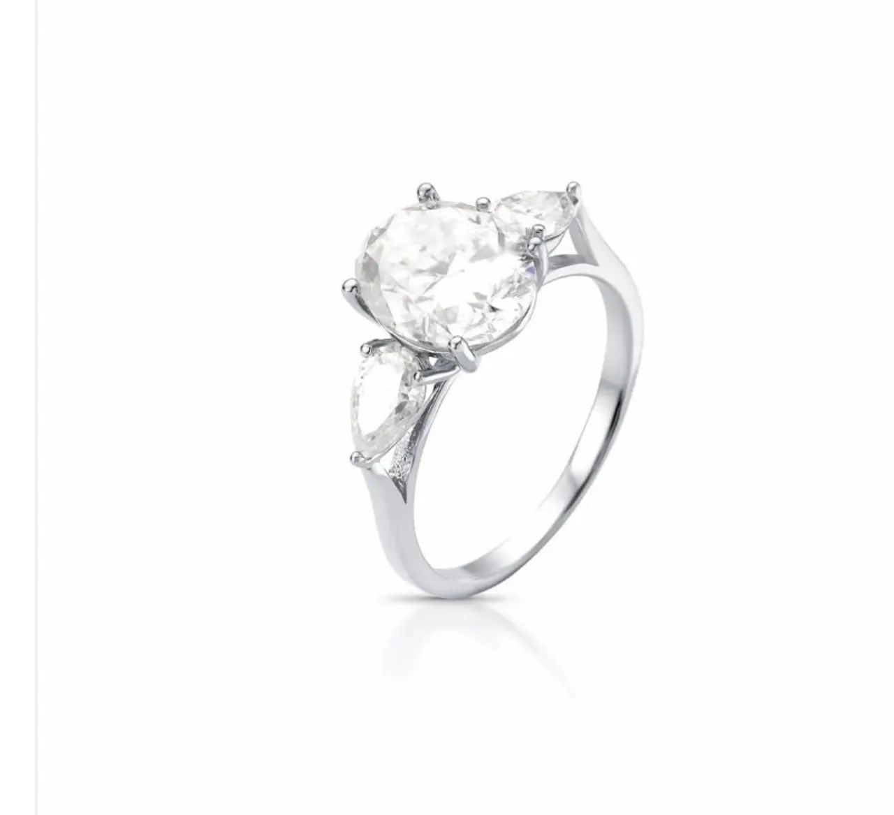 Anel Oval Moissanite  - Foto 2