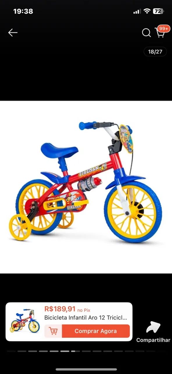 nfantil Aro 12 - Tema Fireman (Bombeiro)