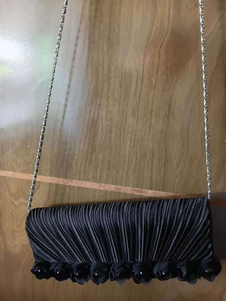 Bolsa de mão para casamento preto 