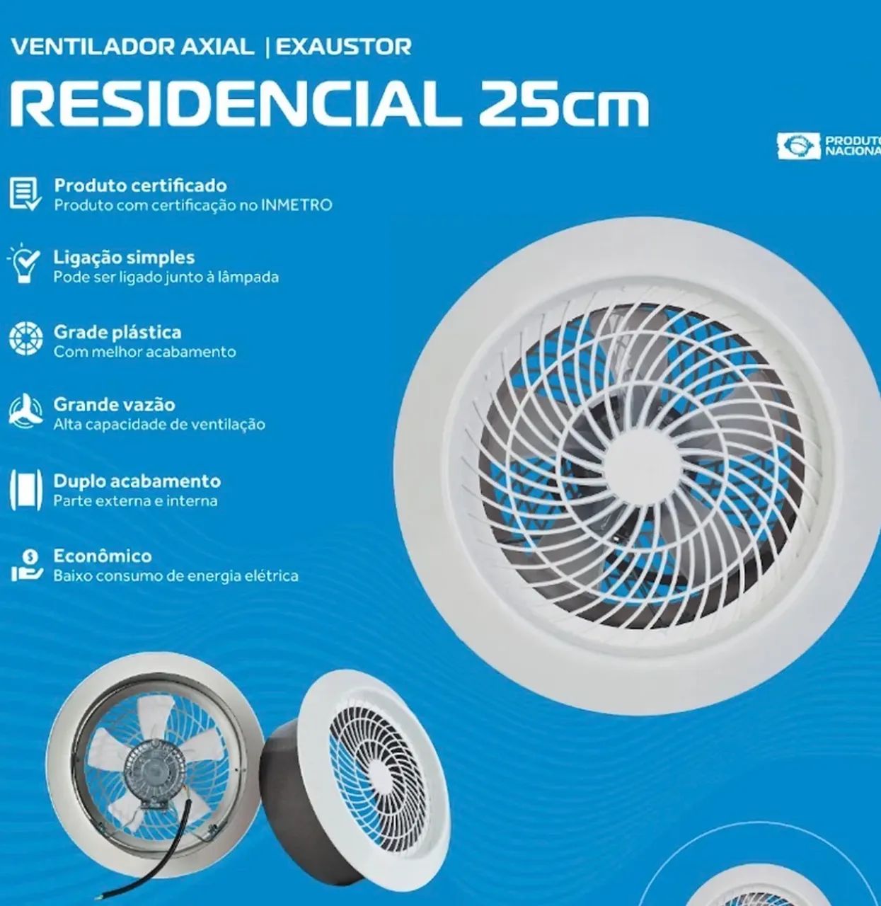 Exaustor 25cm Residencial - Ventisol 220v