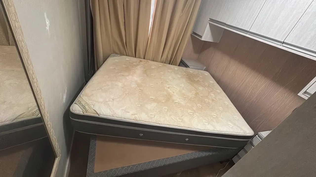CAMA PALLACE BLACK HERVAL + BOX BIPARTIDO - Foto 2
