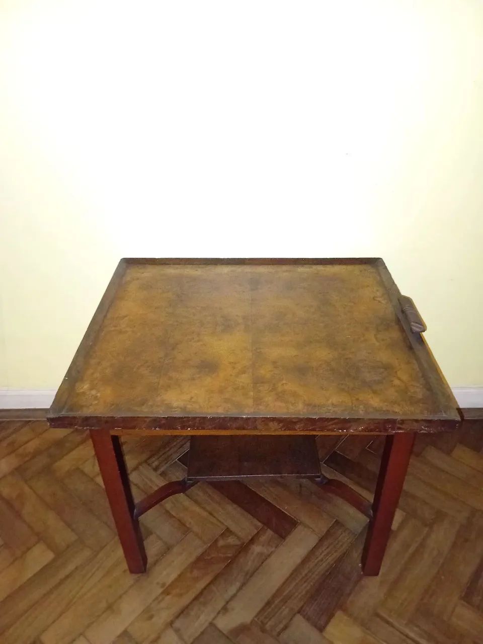 Mesa lateral madeira maciça,  estilo bandeja com mosaico  - Foto 2