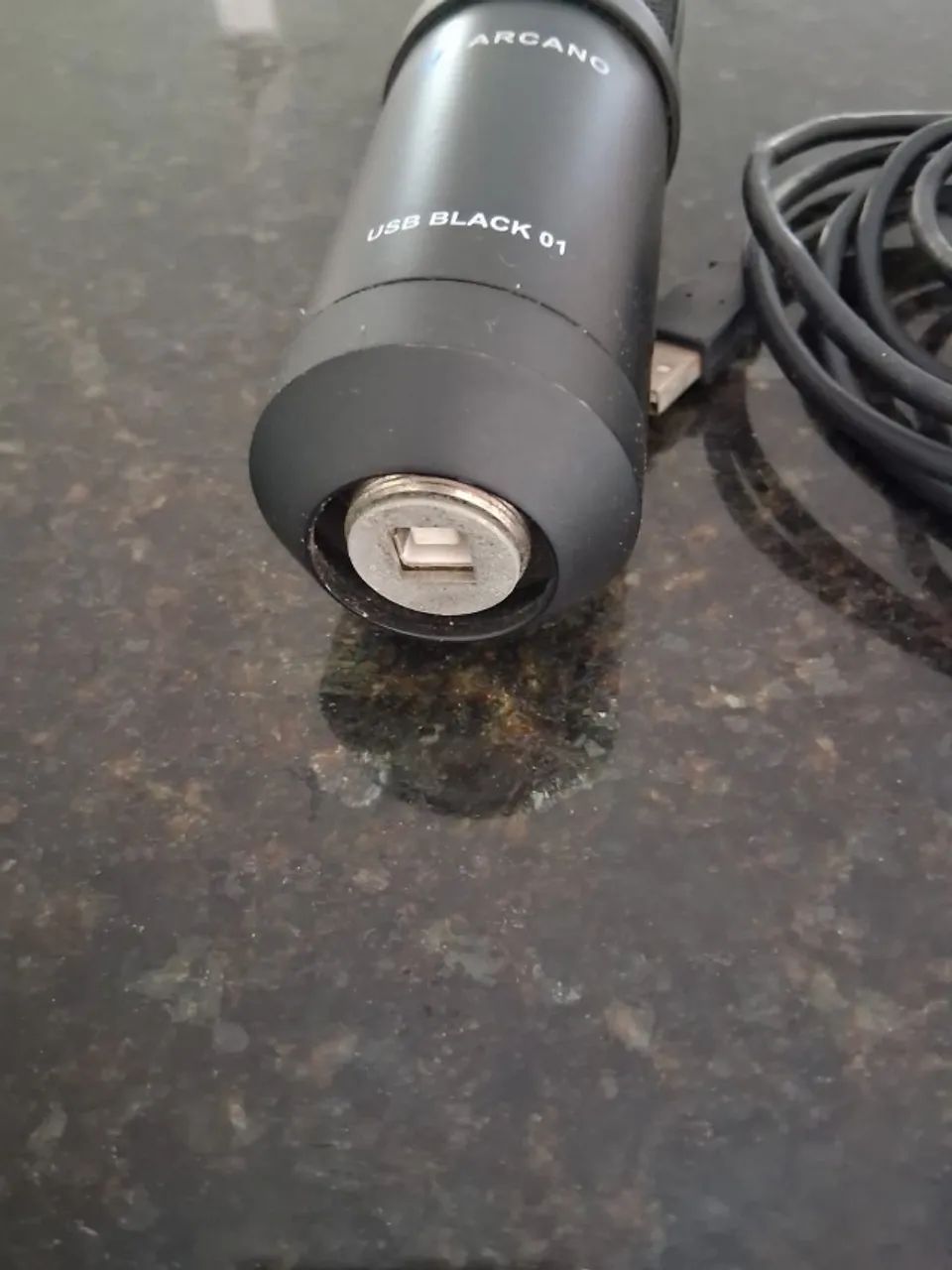 Microfone USB Arcano AM-BLACK-1 Condensador - Foto 3