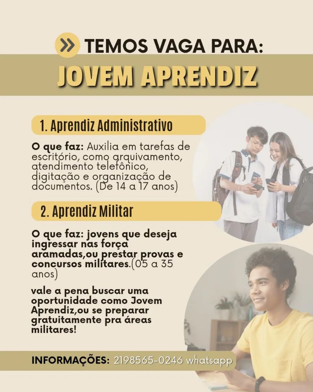 Jovem aprendiz 