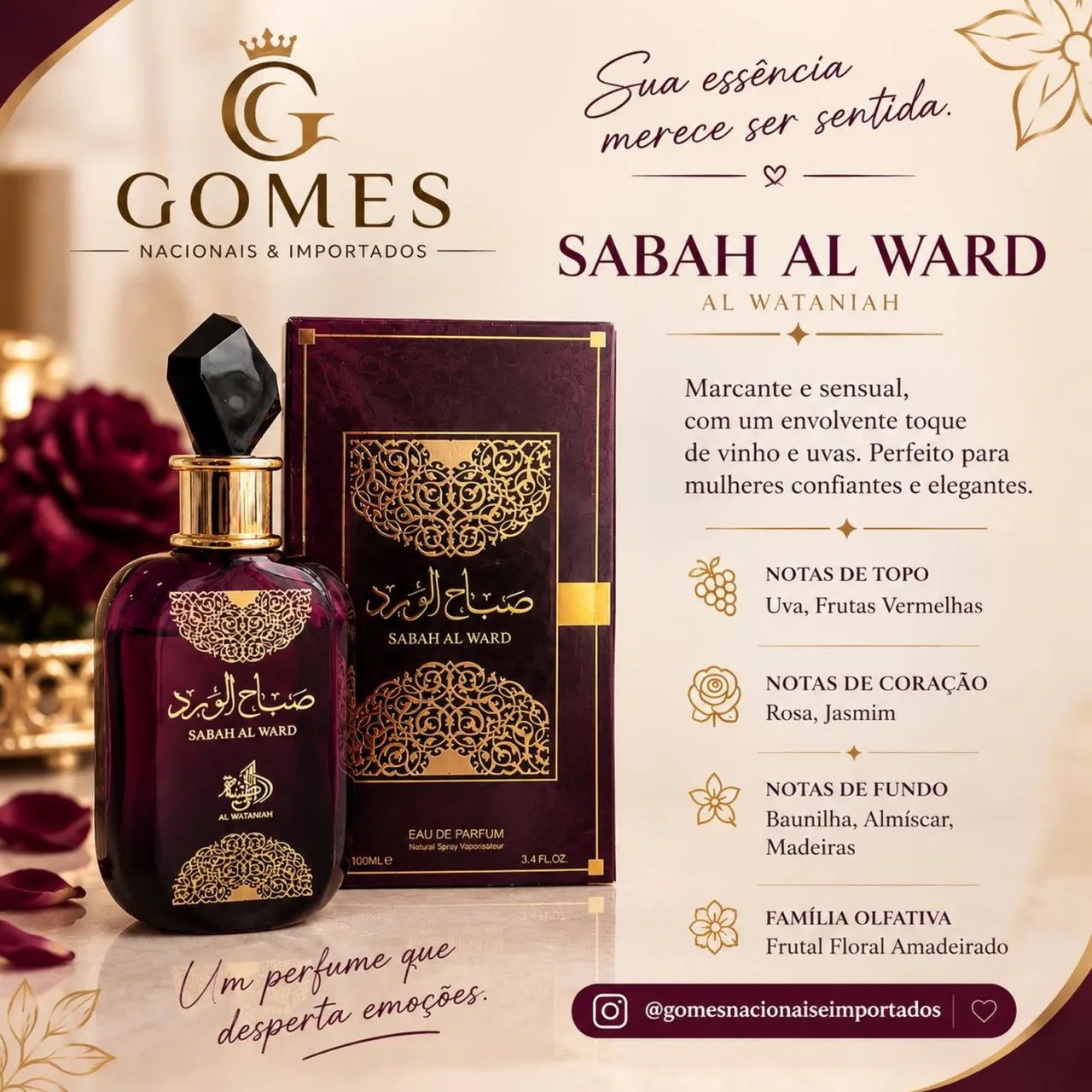 Perfume Árabe Sabah Tradicional - 100% original