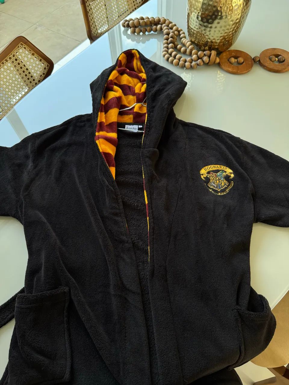 Roupão Harry Potter - Hogwarts - Tecido Peluciado