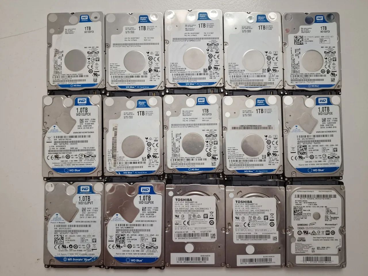 15 hds 1tb notebook 2.5 