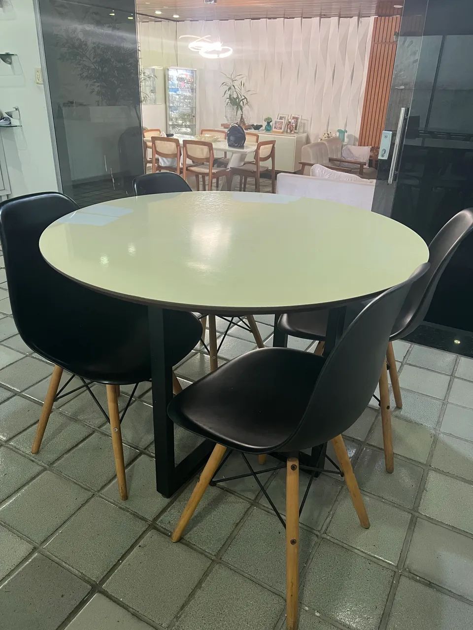 Mesa de jantar 110 diâmetro  - Foto 5