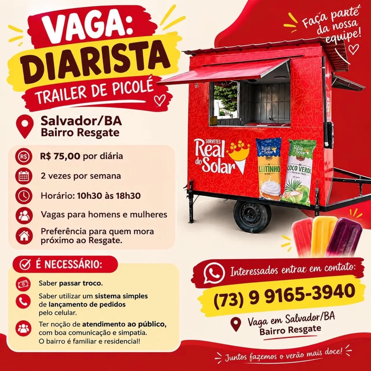 Vaga diarista 