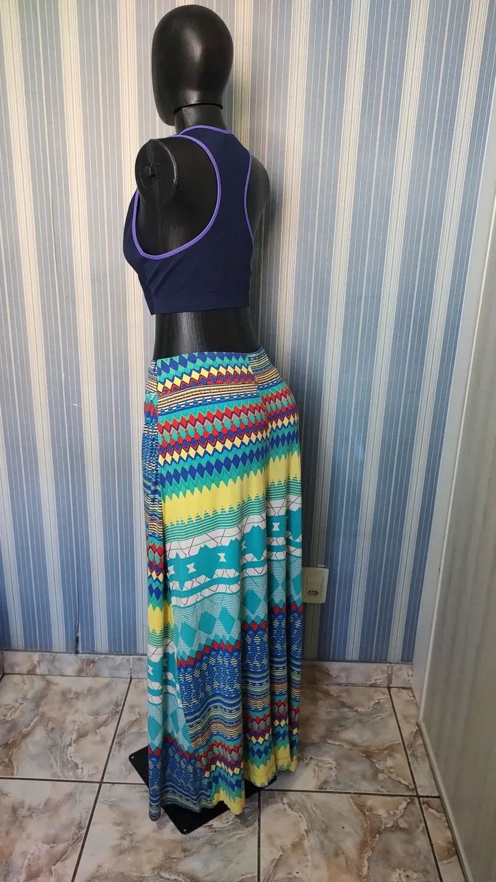 Saia Longa Estampada Enjoy - Foto 4