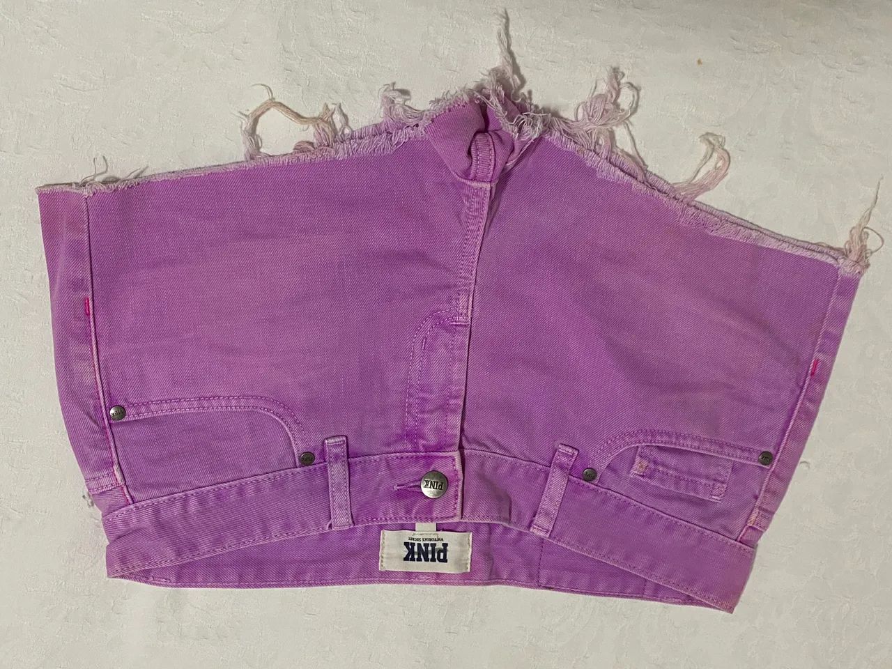 Shorts pink vitória?s secret roxo - Foto 2