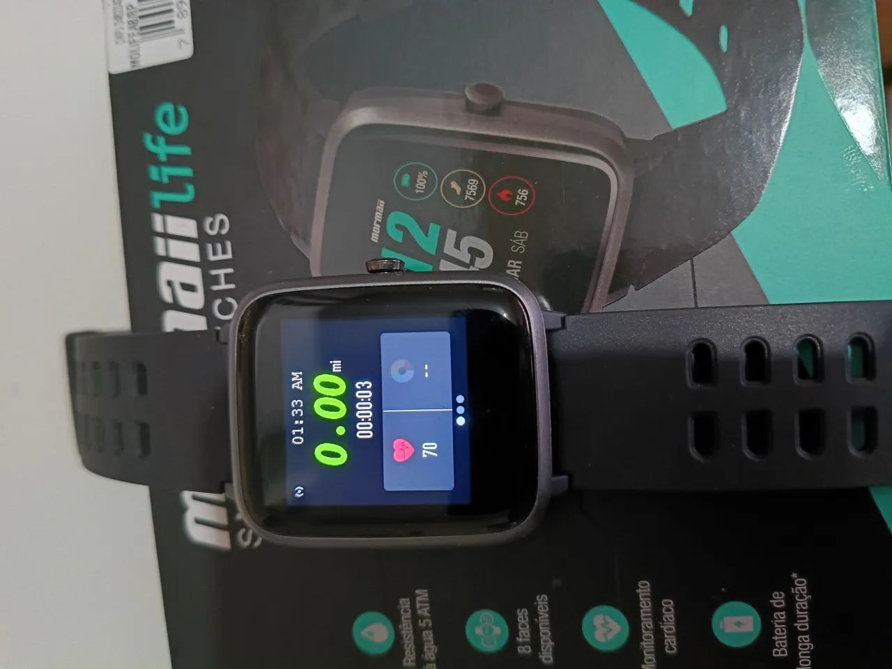 Smartwatch Mormaii Life na caixa  - Foto 5