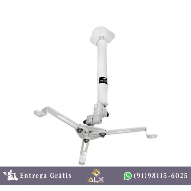 Suporte para Projetor Teto e Parede Universal Pr05 Branco Sumay *ENTREGA GRÁTIS*