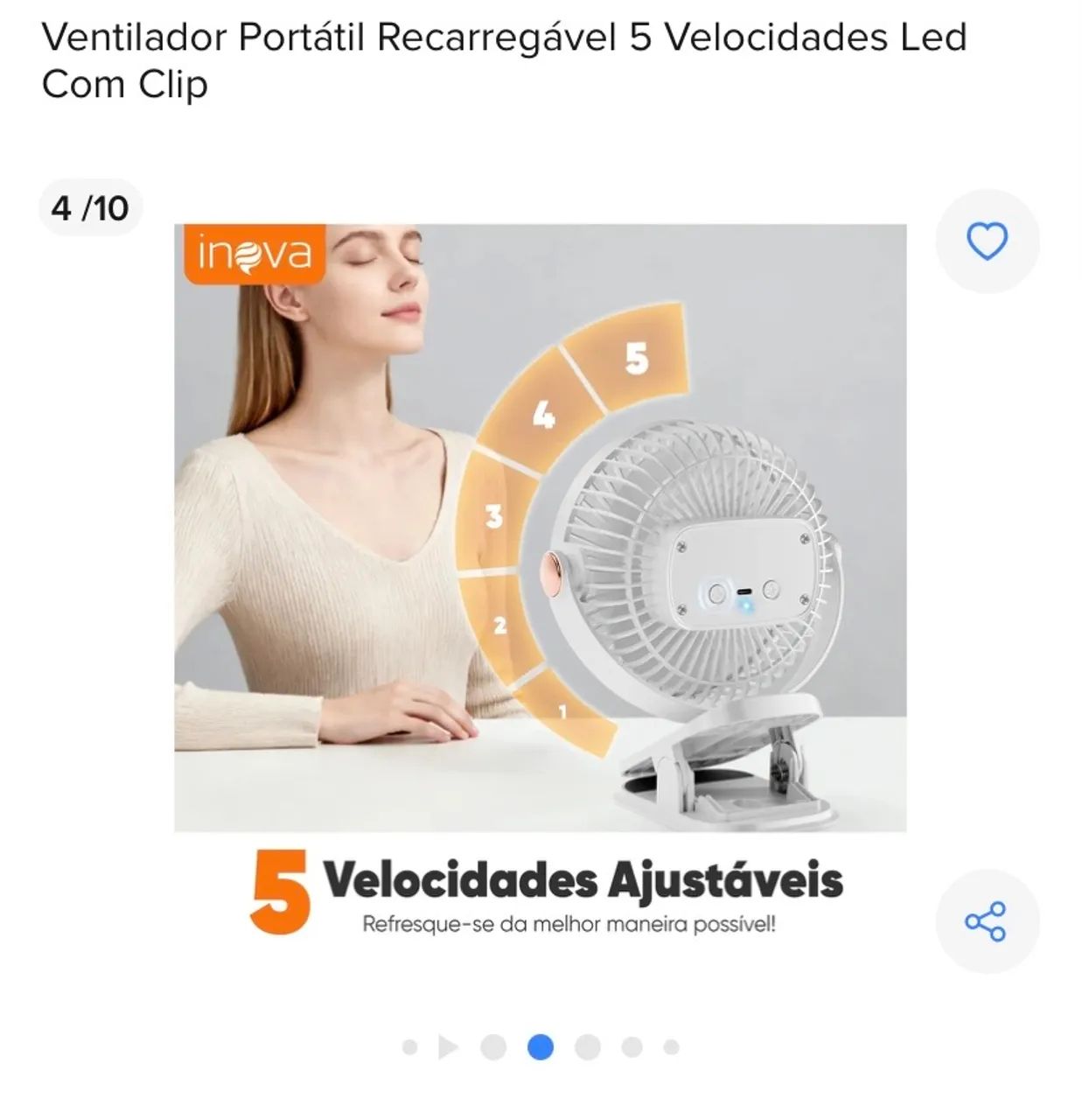 Ventilador portátil  - Foto 4