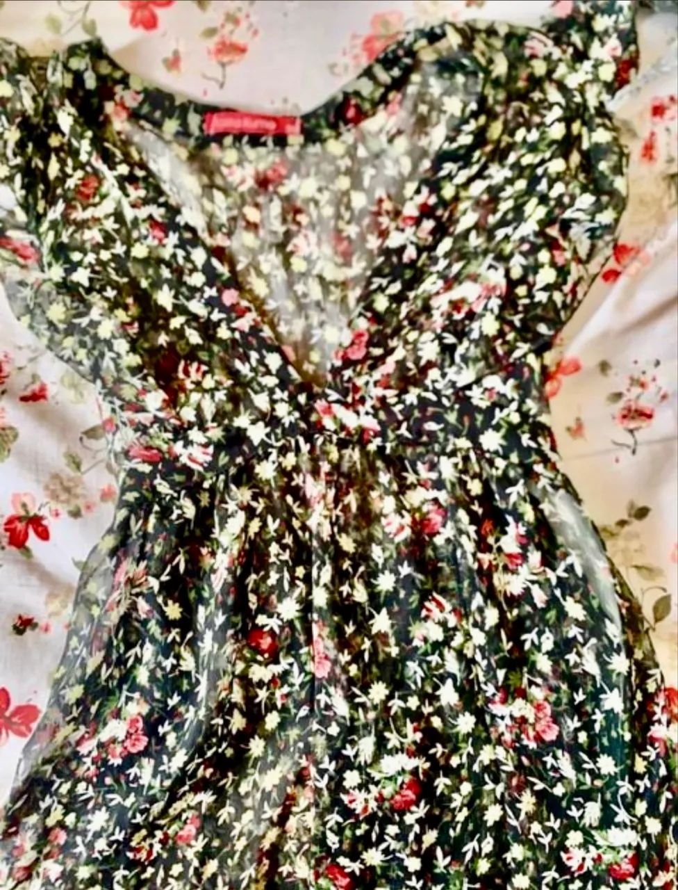Vestido florido vintage 