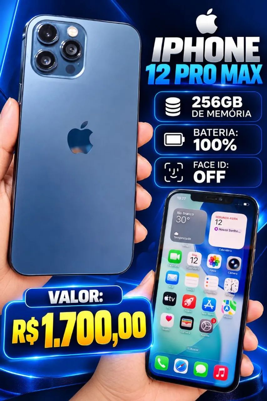 Iphone 12 pro max - Celulares e Smartphones - Centro, Rio Branco