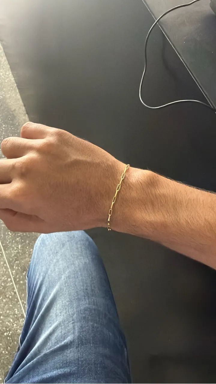 Pulseira de ouro 18k legítima 2g - Foto 2