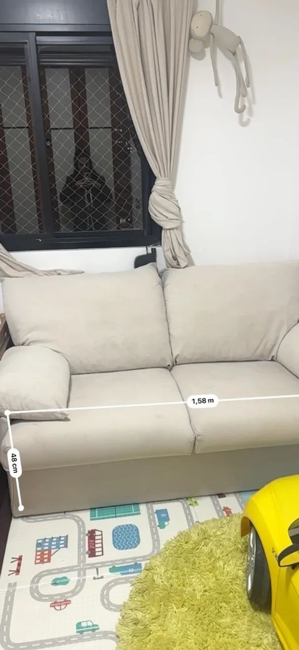 Sofâ cama 2 lugares - vira cama de casal