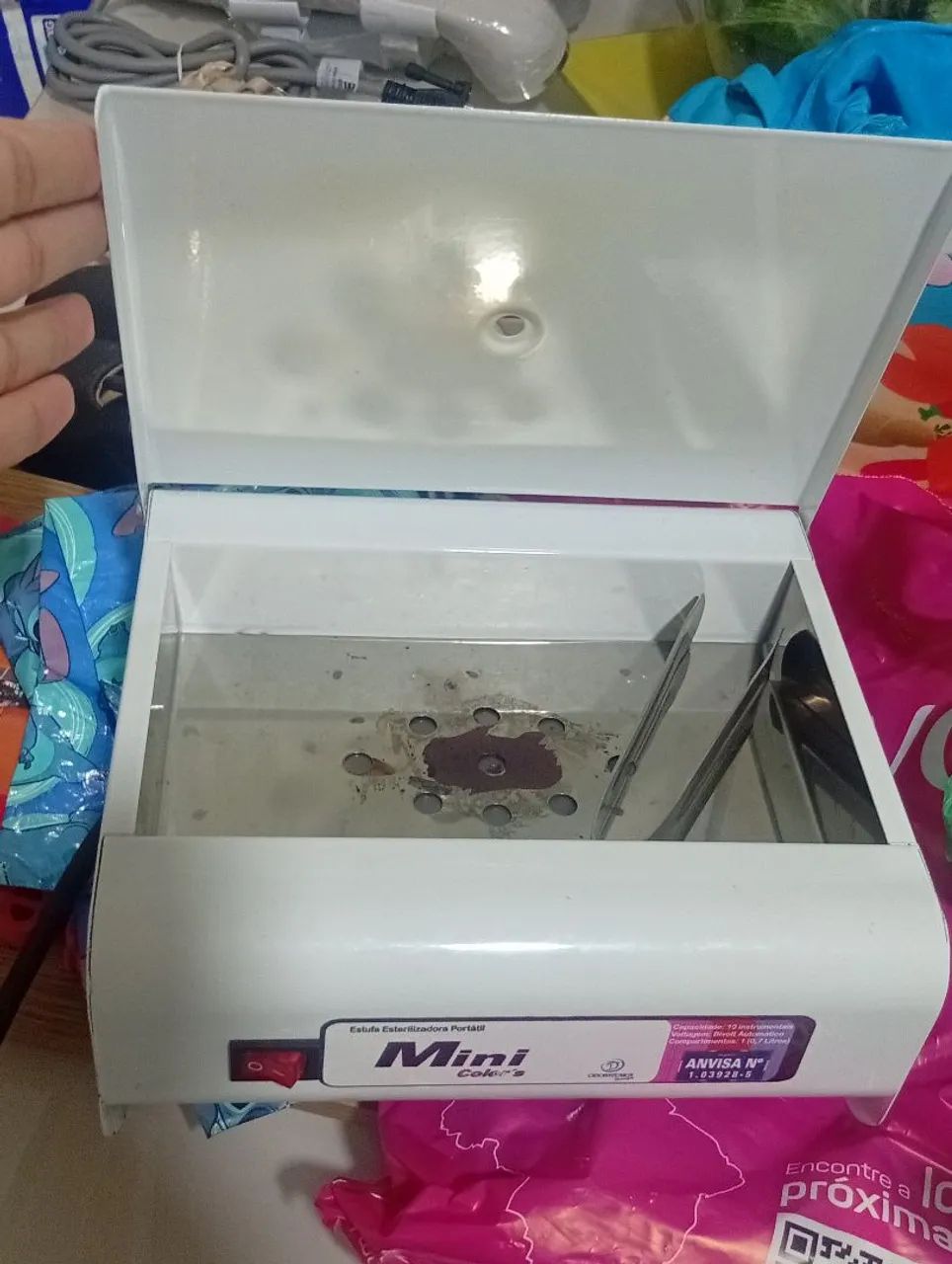 Estufada de manicure para 10 instrumentos,na cor branca e tudo funcionando. - Foto 2