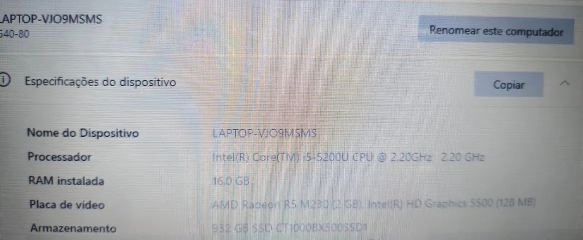 Notebook Lenovo i5 / 16GB / 1TB - Foto 4