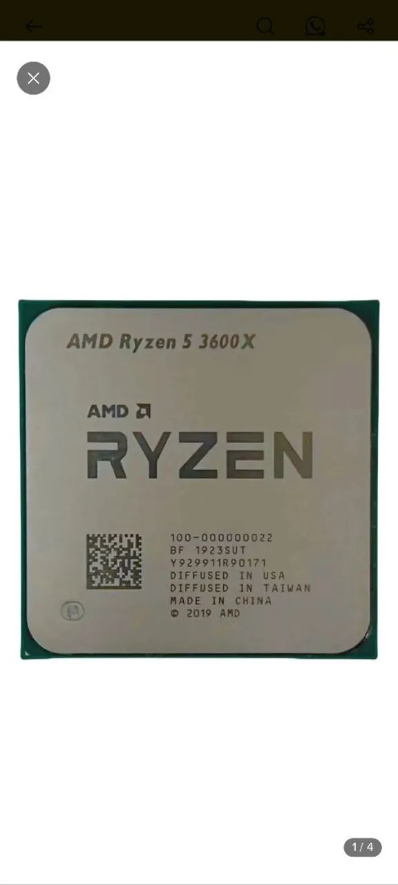 Processador Ryzen 5 3600x 