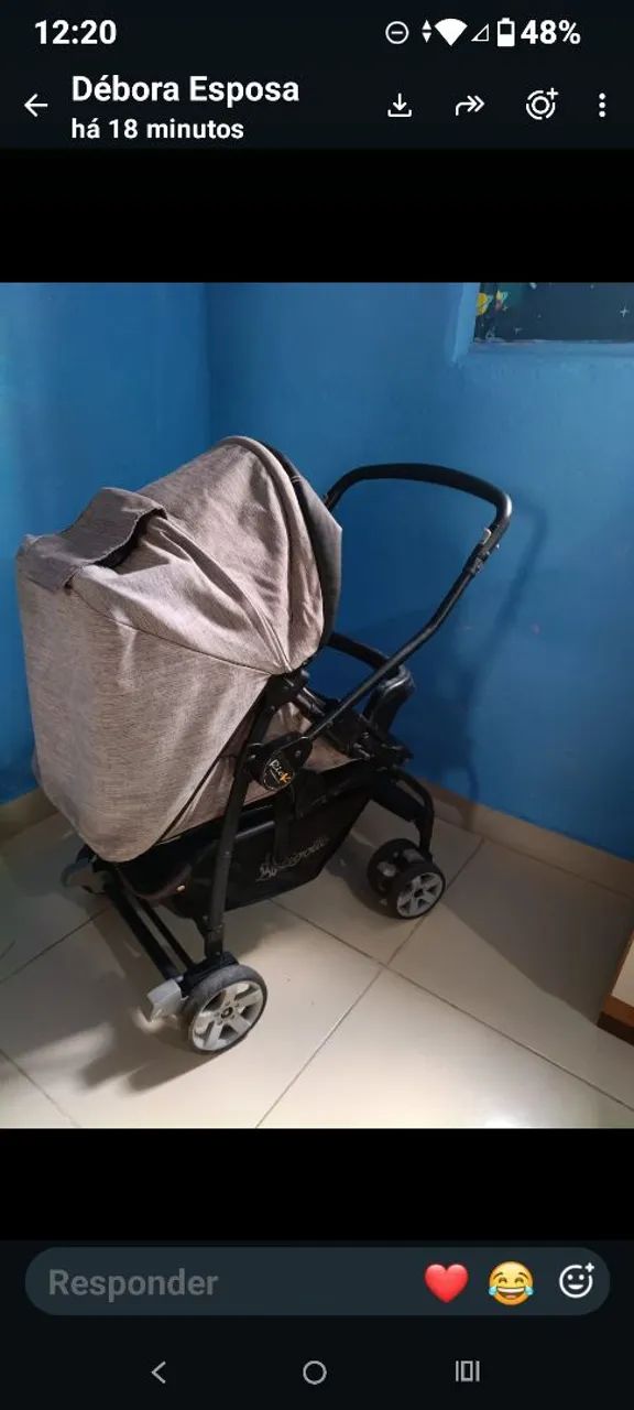 Carrinho de Bebê,Marca Burigotto  - Foto 3