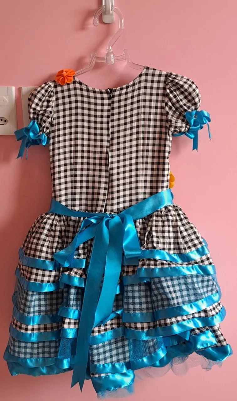 Vestido junino - azul - Foto 3