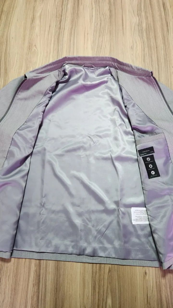 JAQUETA CLASSIC NYLON TECH INDIVIDUAL ORIGINAL | CINZA CLARO - Foto 4