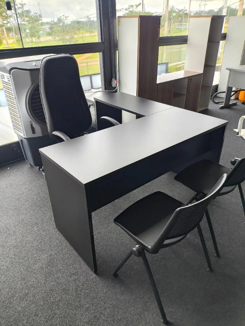 Mesa em L de Escritório com 2 Gavetas Escrivaninha - 0,75x1,50x0,60cm - SUPER PROMOÇÃO!!