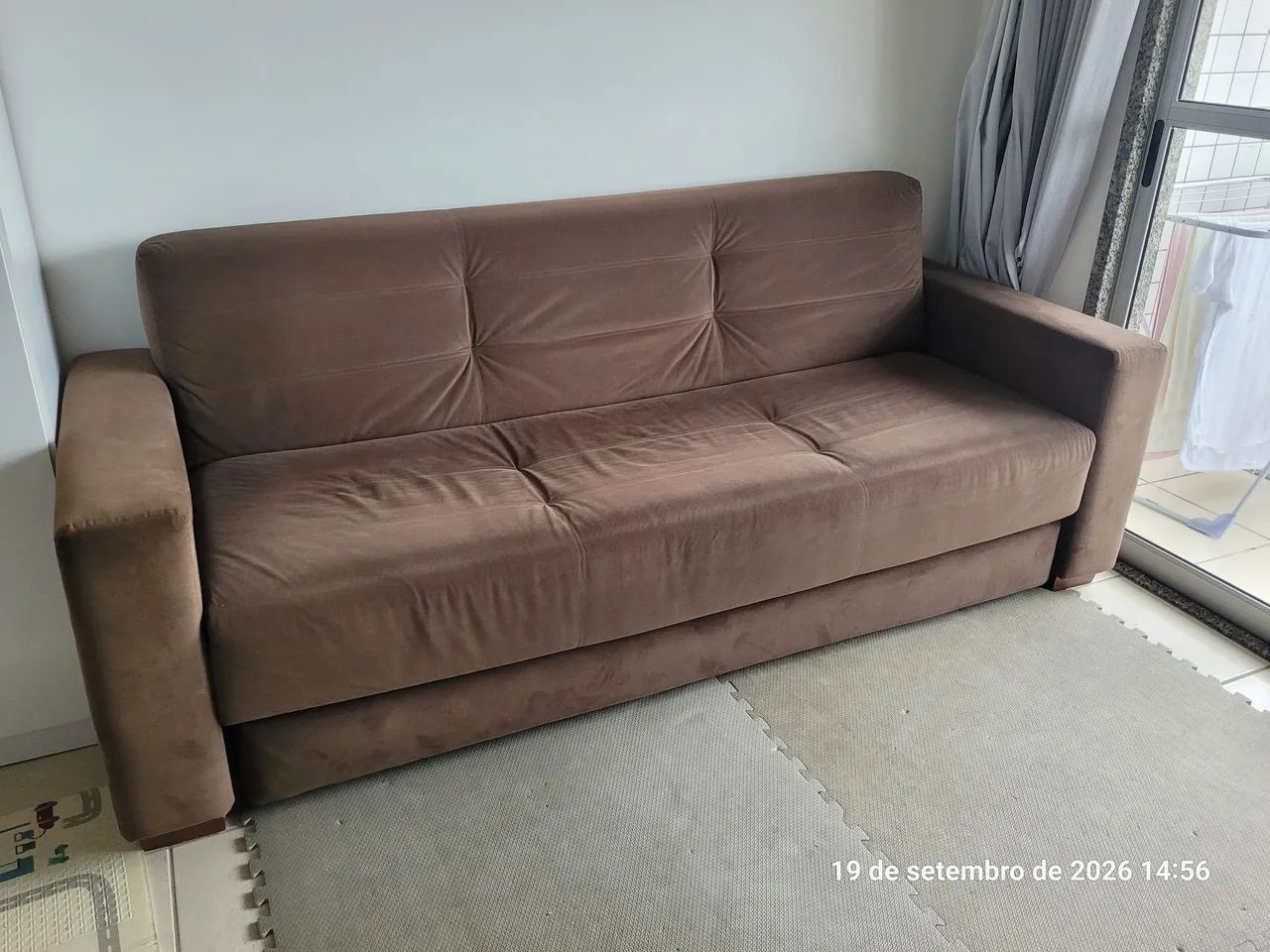 Sofá cama 4 lugares sentados e 3 deitados