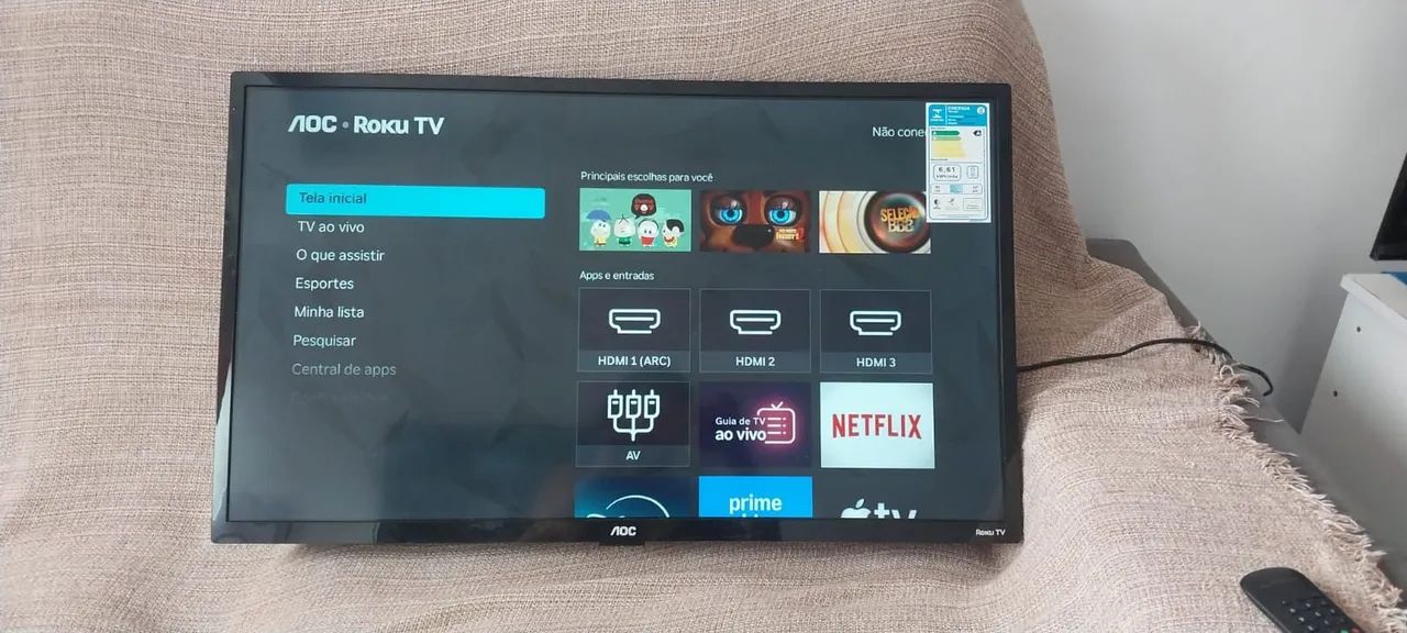 Vendo uma televisão AOC Roku tv - Foto 2