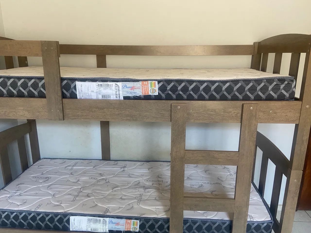 Cama beliche solteiro com colchões  - Foto 5