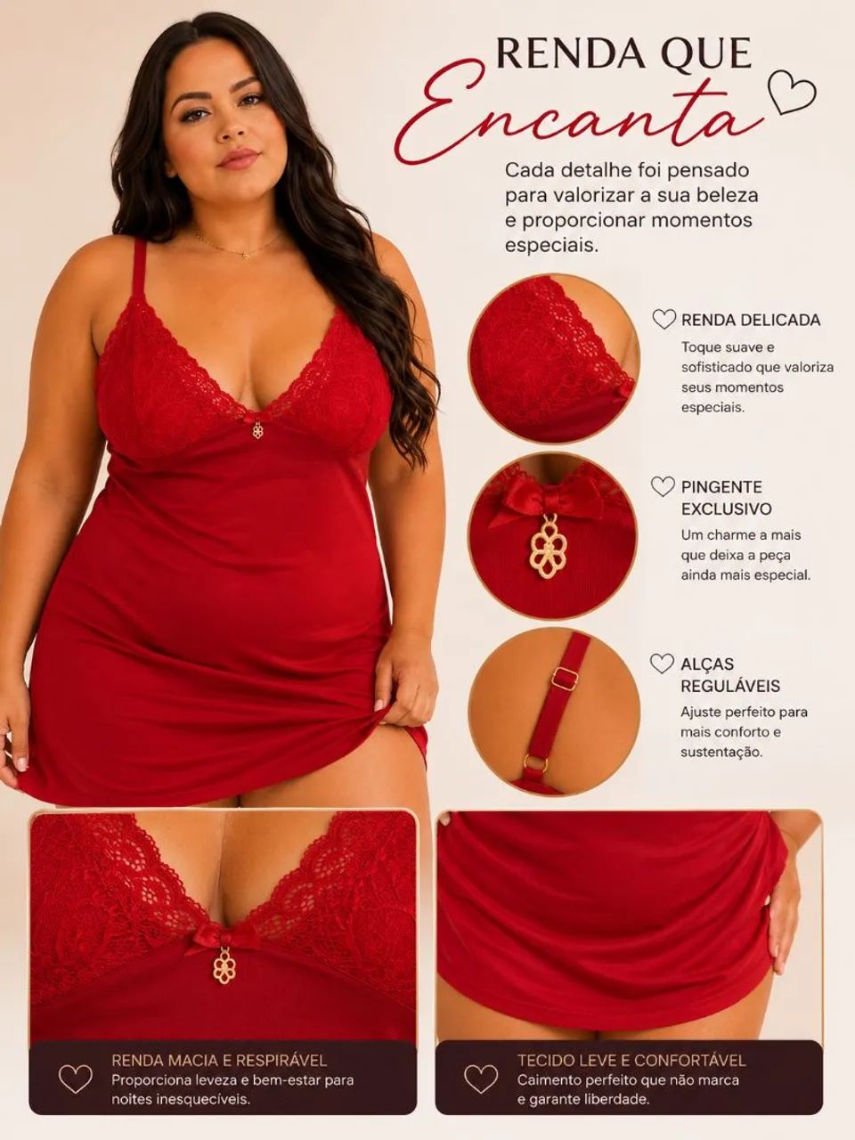 camisola plus size