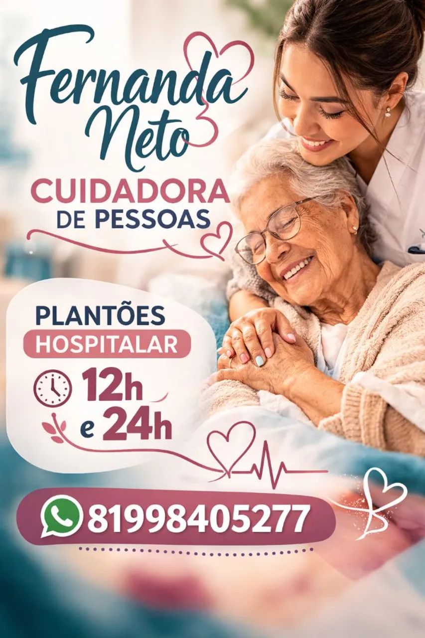 Cuidadora de pessoas ( crianças, adultos e idosos) 