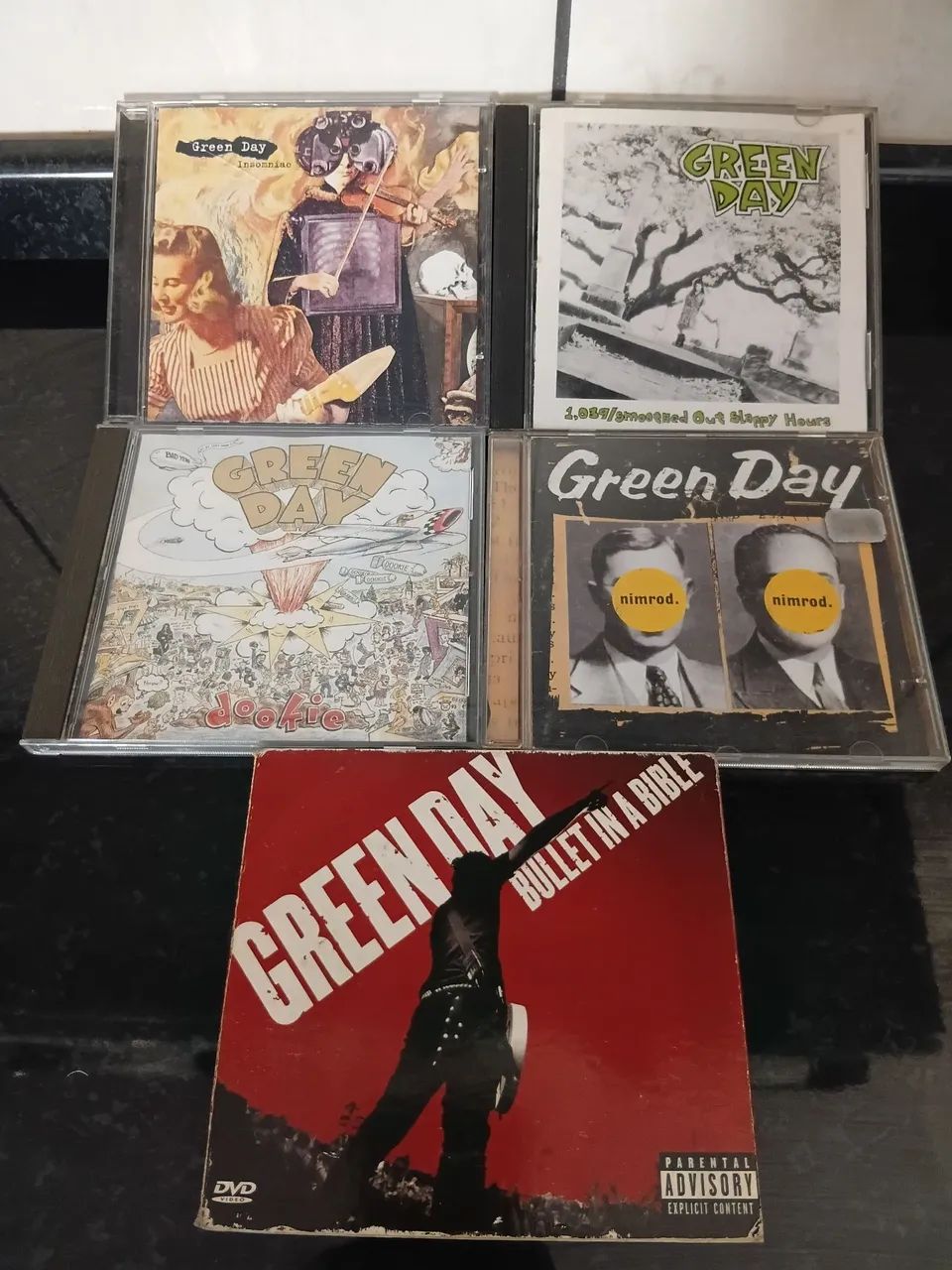 Coleção cds Green Day 5 albuns