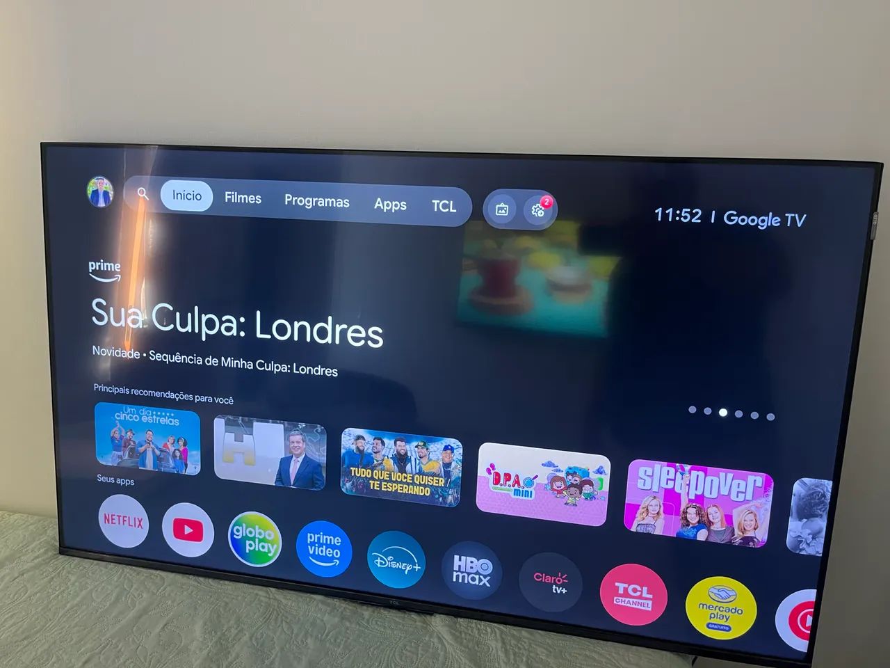 Tv qled 50 polegadas TCL 4k Bhuetooth 
