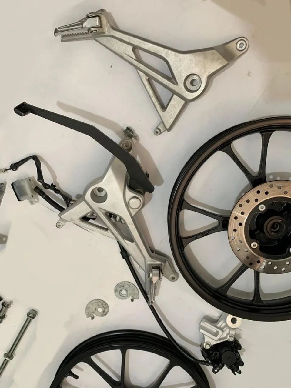 Kit rodas + sistema de freio traseiro Titan 160 (2025-2026) ORIGINAL HONDA  - Foto 7