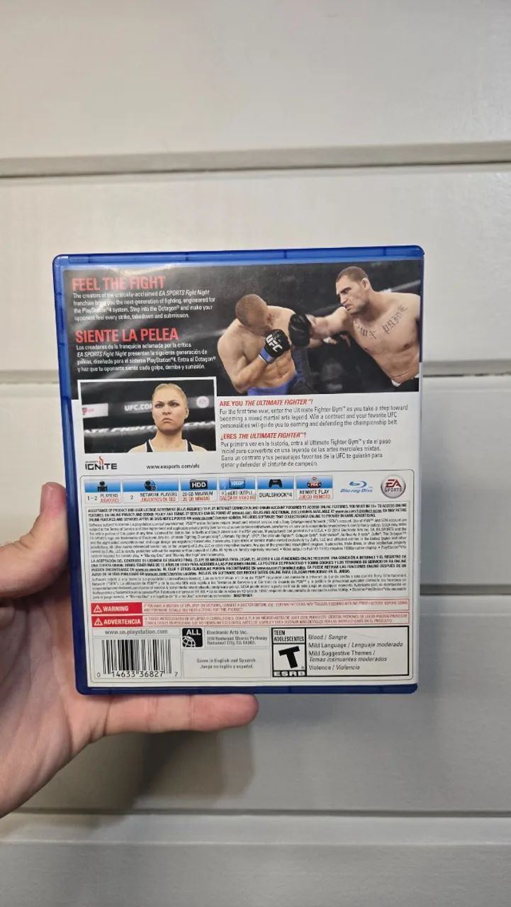 JOGO PS4 UFC FUNCIONANDO PERFEITAMENTE - Foto 3