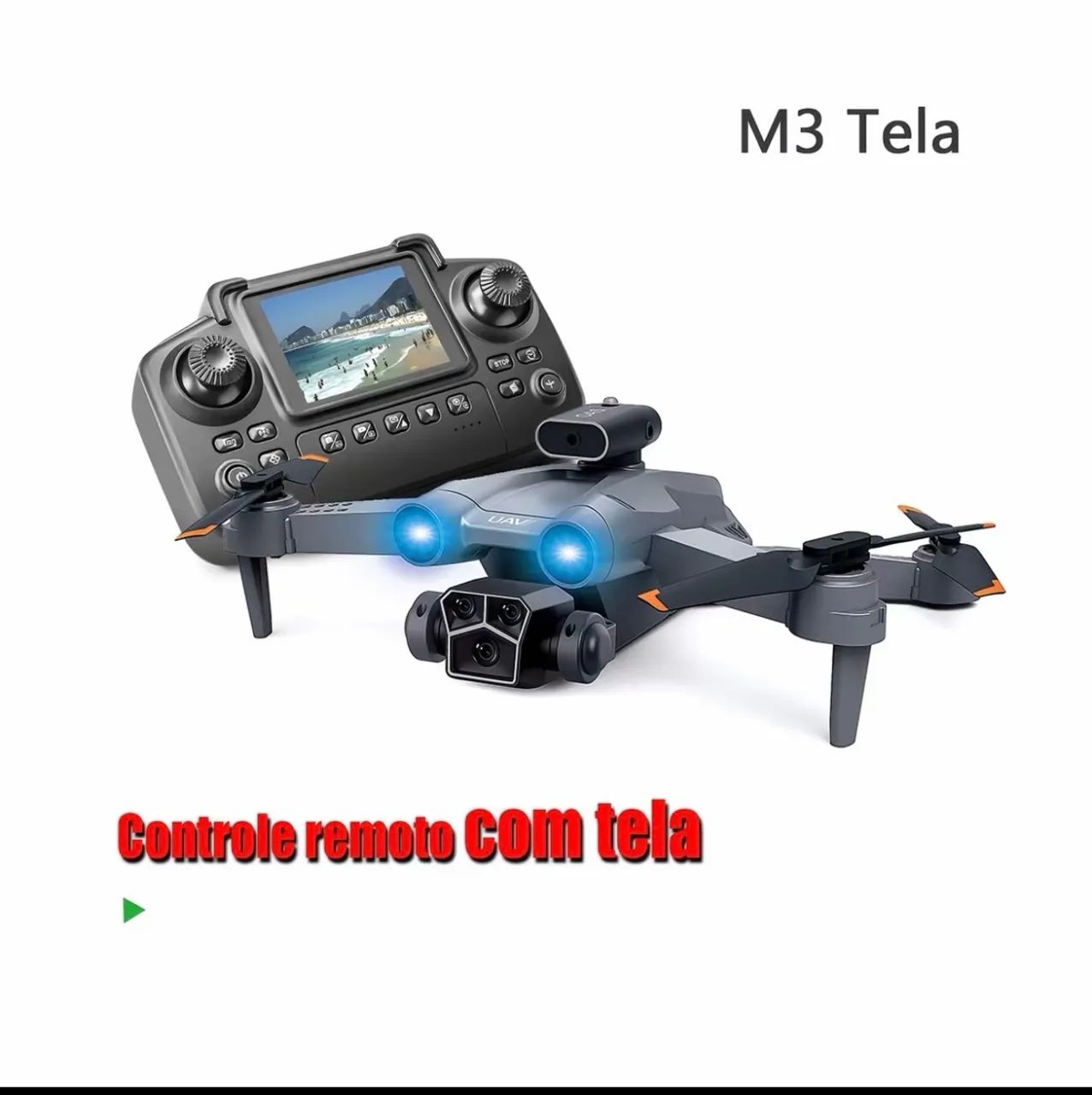 Drone M3 - 360° - controle com tela  - Foto 3
