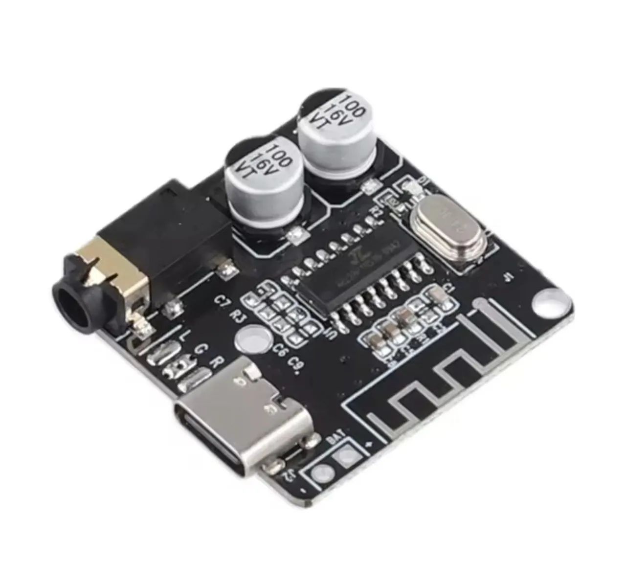 Placa Módulo Bluetooth 5.4 Receptor Conector Tipo C Jack 3,5mm - Foto 2