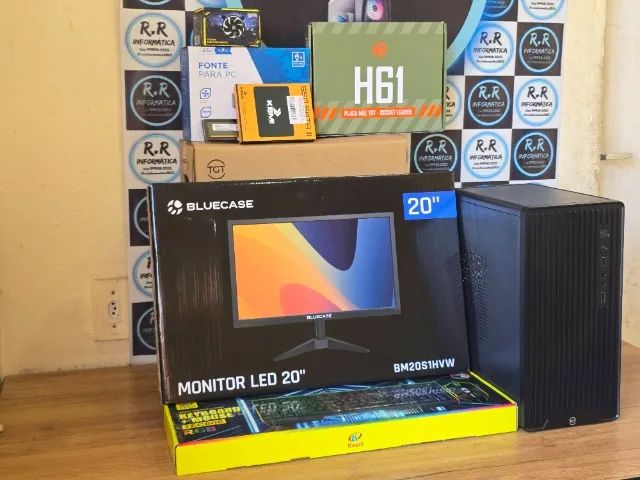 PC Intel Core i5, SSD, Kit Tec e Mouse, Monitor 20" - Foto 3
