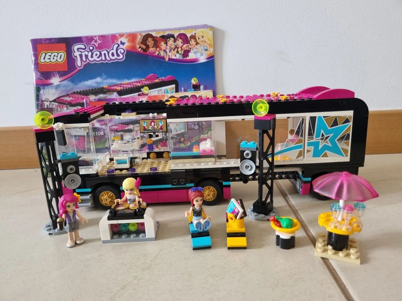 Lego Friends 41106 Ônibus de Turnê da Pop Star (usado) - Foto 2
