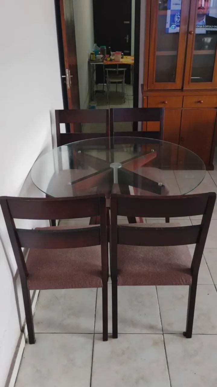 Mesa de madeira maciça  - Foto 3