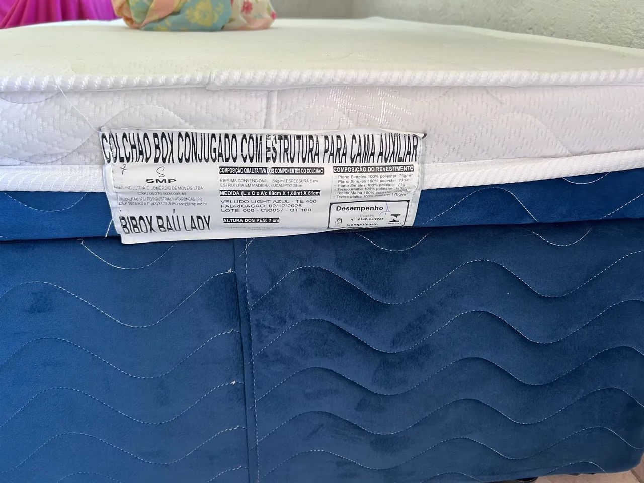 Cama Box Conjugada com Baú + Cama Auxiliar  - Foto 5