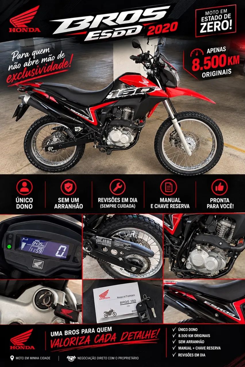 NXR BROS 160 ESDD ZERO KM
